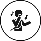 Chat icon with two silhouettes